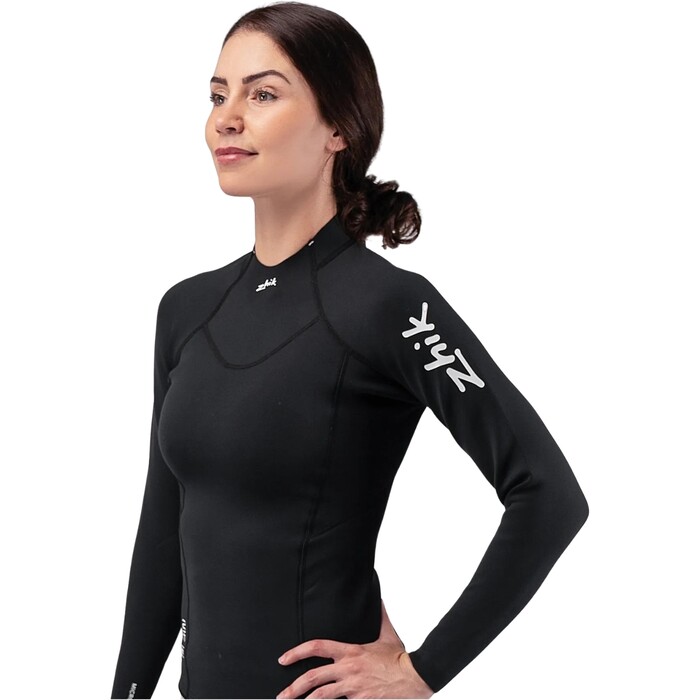 2024 Zhik Mujer Microfleece Traje De Neopreno Top DTP-0530-BLK - Black